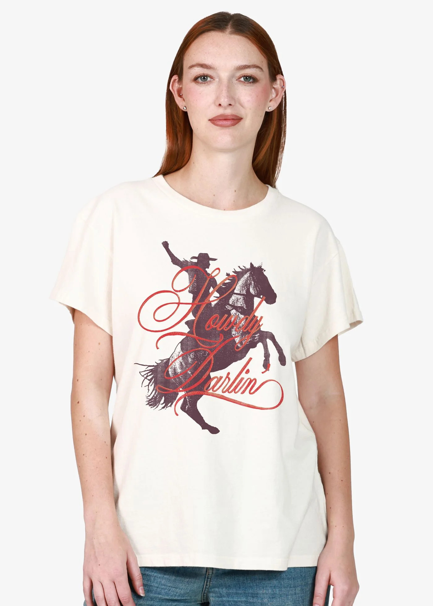 Howdy Darlin' Natural Vintage Tee | Girl Dangerous
