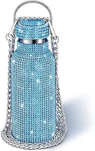Diamond Water Bottle Bling Rhinestone Stainless Steel Thermal Bottle Refillable Water Bottle Insu... | Amazon (US)