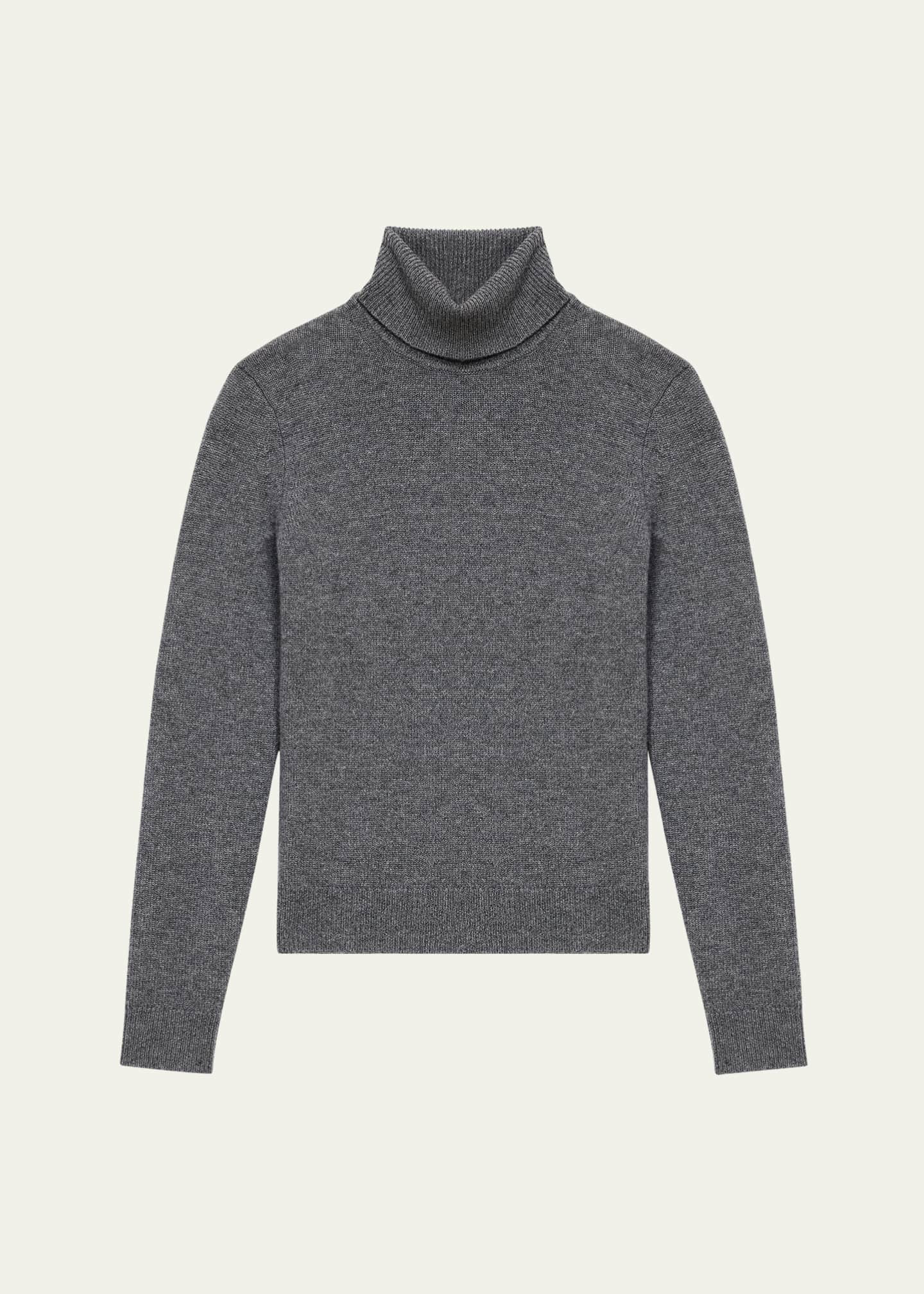 Theory Fold-Over Long-Sleeve Cashmere Turtleneck Sweater | Bergdorf Goodman