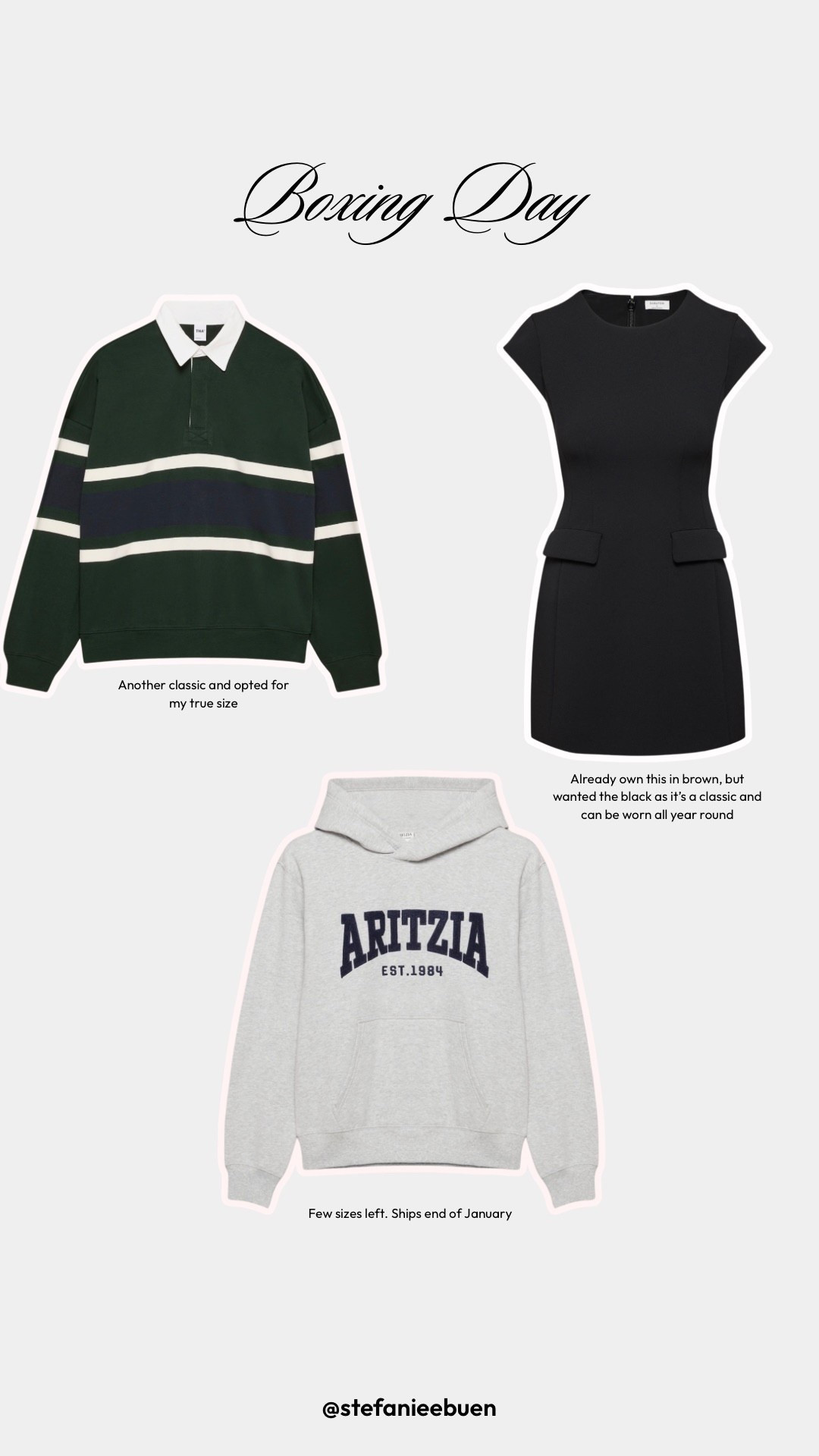 My Boxing Day Aritzia order 