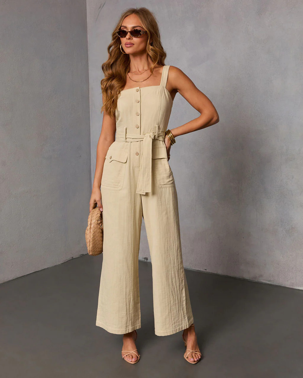 Suelie Waist Tie Jumpsuit | VICI