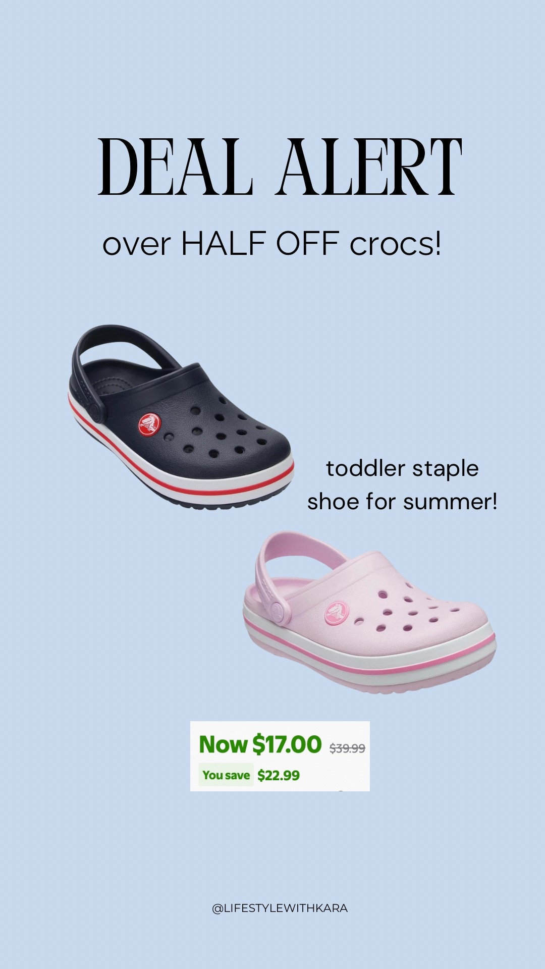 Crocs half off today! 

#LTKSaleAlert #LTKKids #LTKShoeCrush