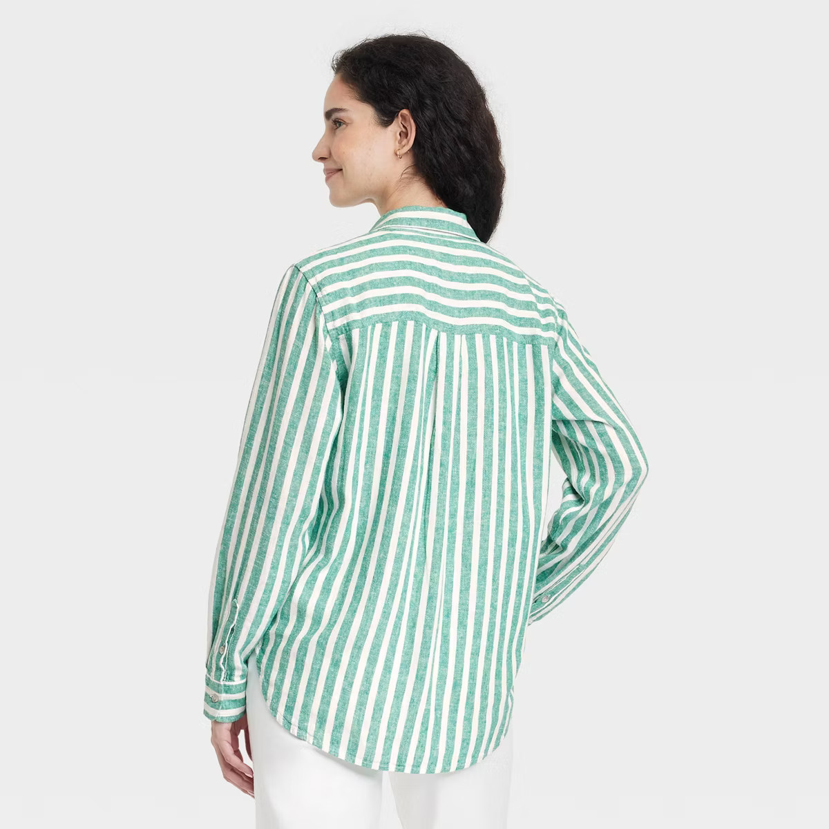Women's Long Sleeve Collared Linen Button-Down Shirt - Universal Thread™ | Target