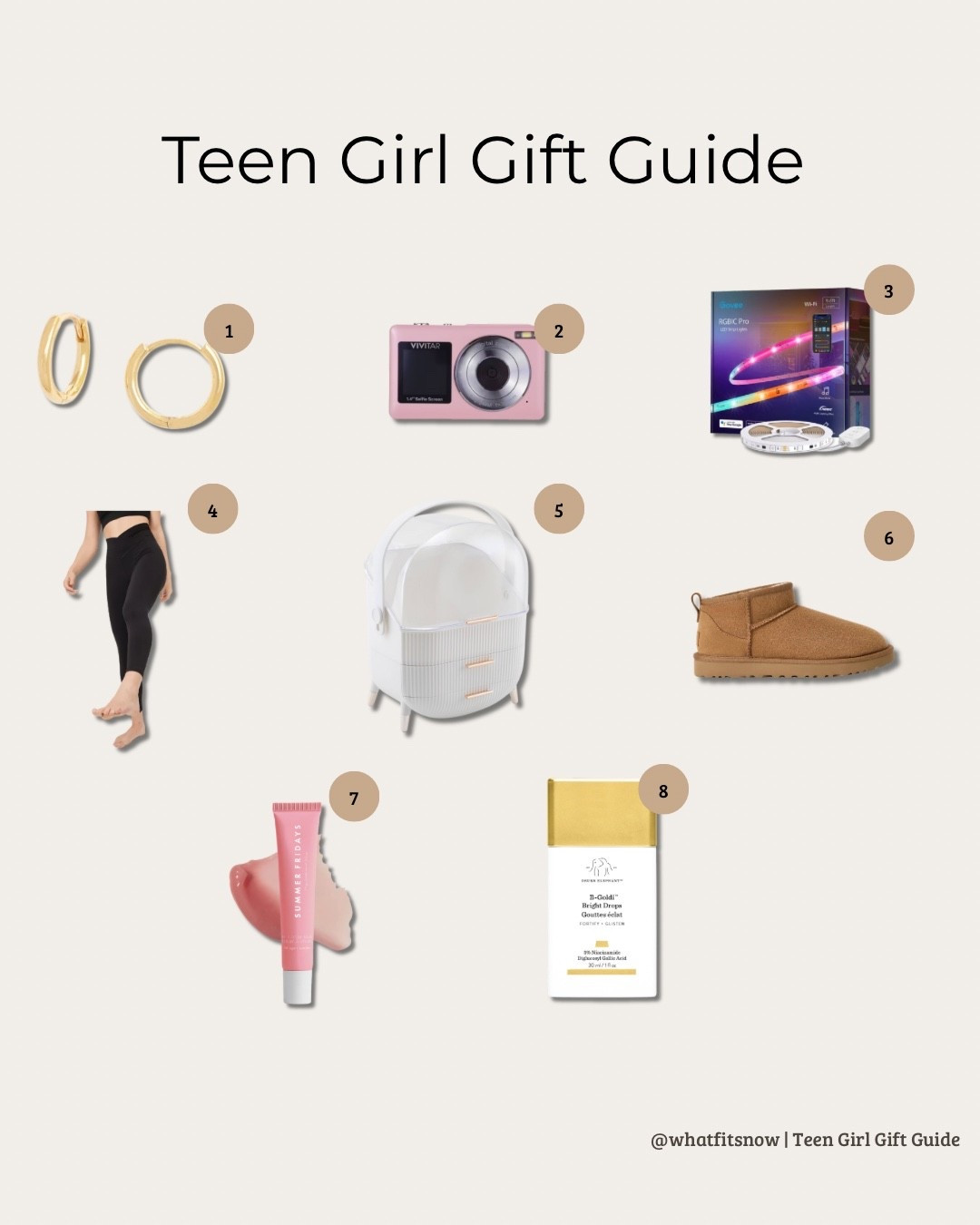 Teen Girl Gift Guide 🎁
Everything my teen actually loves: cozy finds, trendy accessories, skincare, and everyday must-haves.
Easy gifts they’ll actually use.
Follow for more gift ideas + midlife mom style.

Keywords: teen girl gift guide, Christmas gifts, holiday gifts for teens, trendy gifts, stocking stuffers, teen favorites, teen essentials

#LTKGiftGuide #LTKHoliday #LTKmomlife