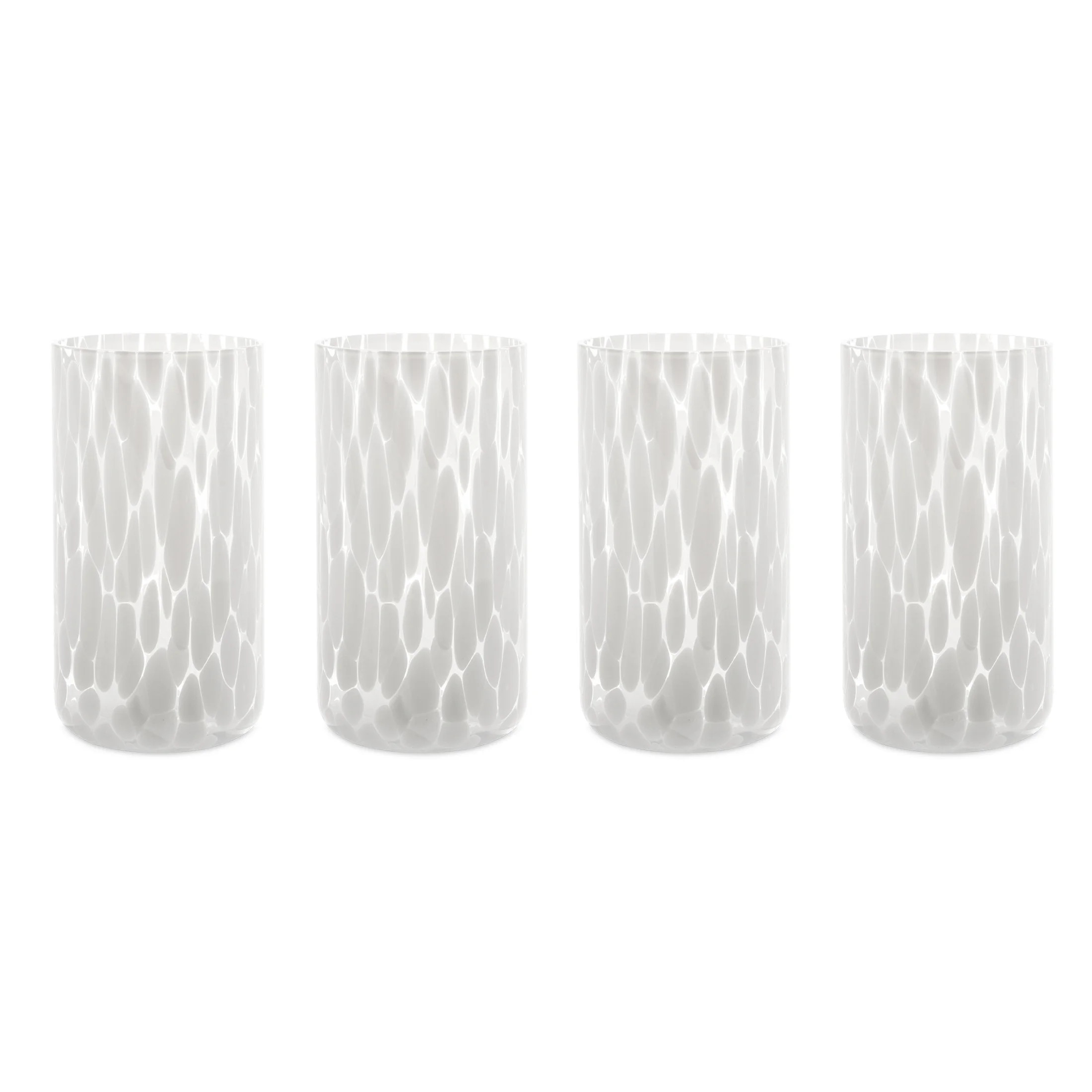 Thyme & Table 20 fl oz White Tortoise Drinking Glasses, Set of 4 | Walmart (US)