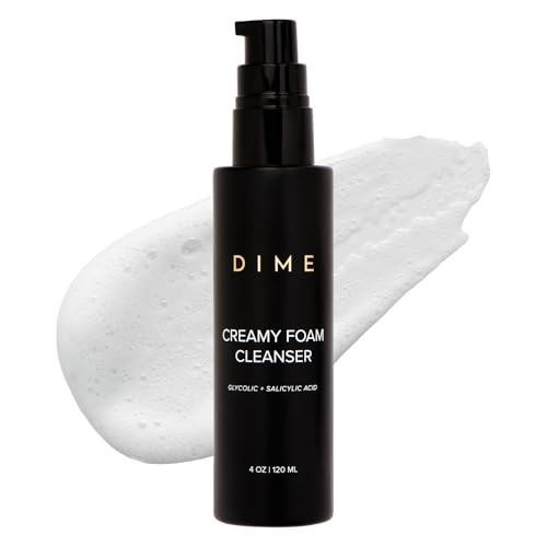 DIME Beauty Creamy Foam Cleanser, Foaming Face Wash, Daily Salicylic Acid Facial Cleanser for Oily Skin, 4 oz / 120 m | Amazon (US)