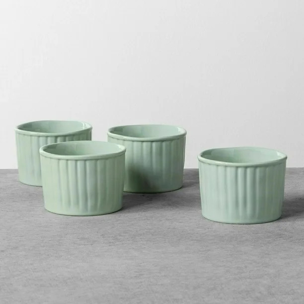Hearth & Hand with Magnolia Stoneware Ramekin x 4 pcs Cookware Green | Walmart (US)