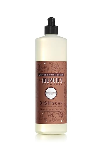 MRS. MEYER'S CLEAN DAY Liquid Dish Soap, Limited Edition Gingerbread Scent, 16 Ounce Bottle | Amazon (US)