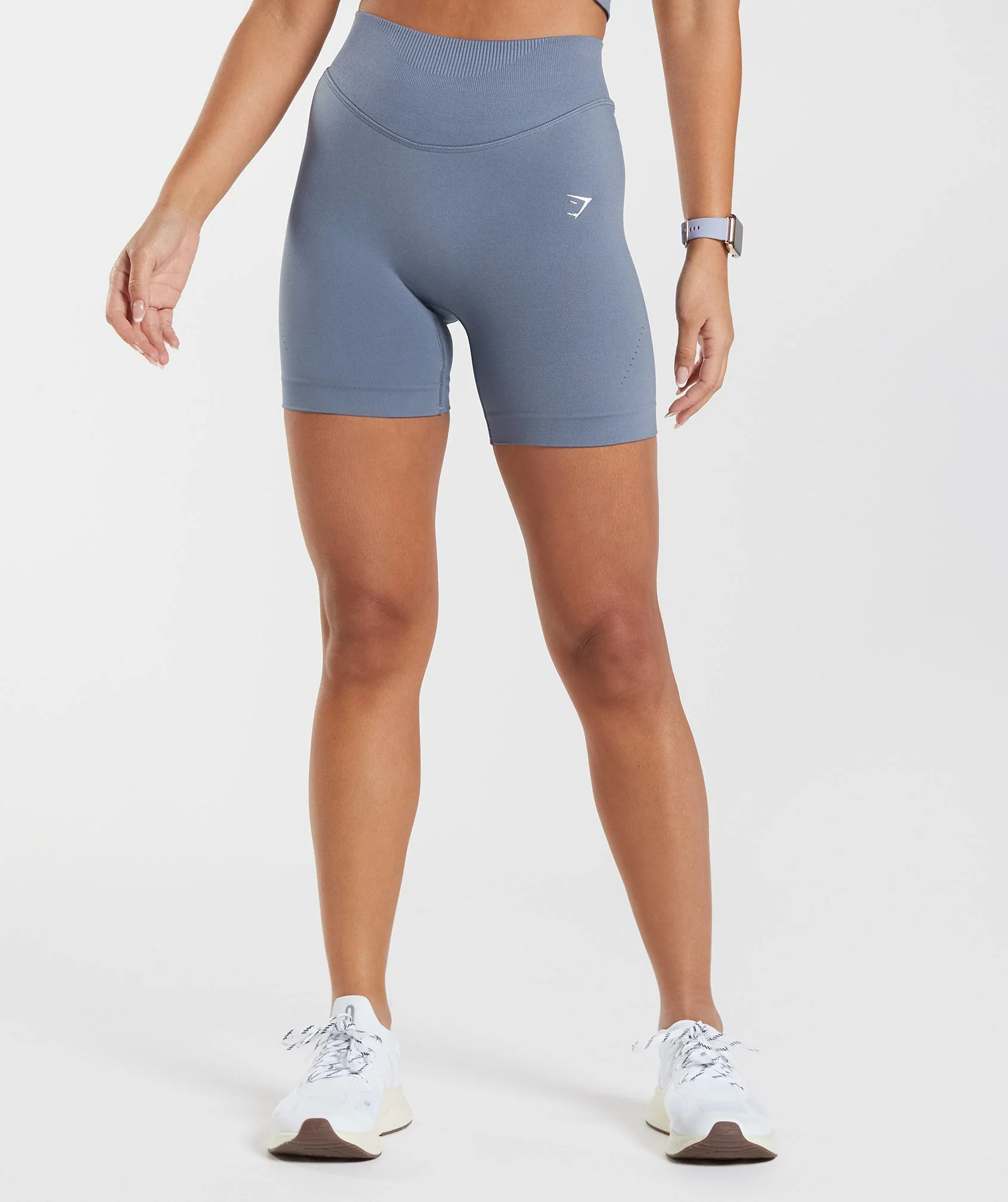 Gymshark Sweat Seamless Shorts - Evening Blue | Gymshark CA