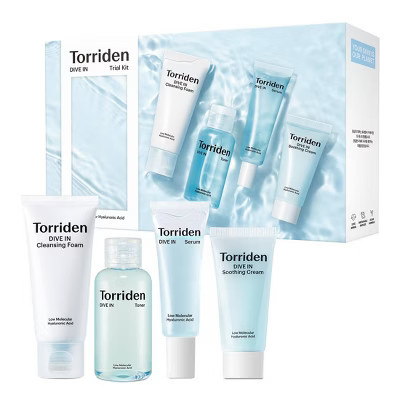 Torriden DIVE IN Korean Skincare Trial Travel Kit for Hydration and Skin Strengthening | Target