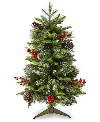 Holiday Lane Christmas Cheer 3' Glittery Tabletop Tree, Created for Macy's - Macy's | Macy's Canada