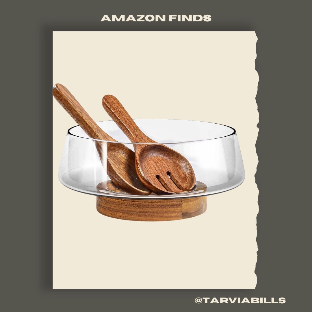 HOME / KITCHEN FINDS - Extra Large Glass Salad Bowl Set

#LTKHome #LTKFindsUnder50