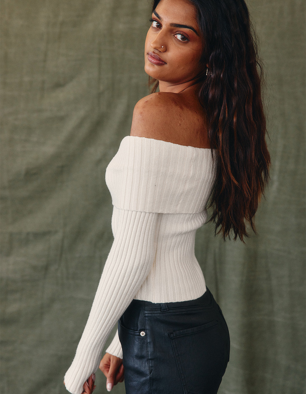 WEST OF MELROSE Off The Shoulder Womens Long Sleeve Top | Tillys