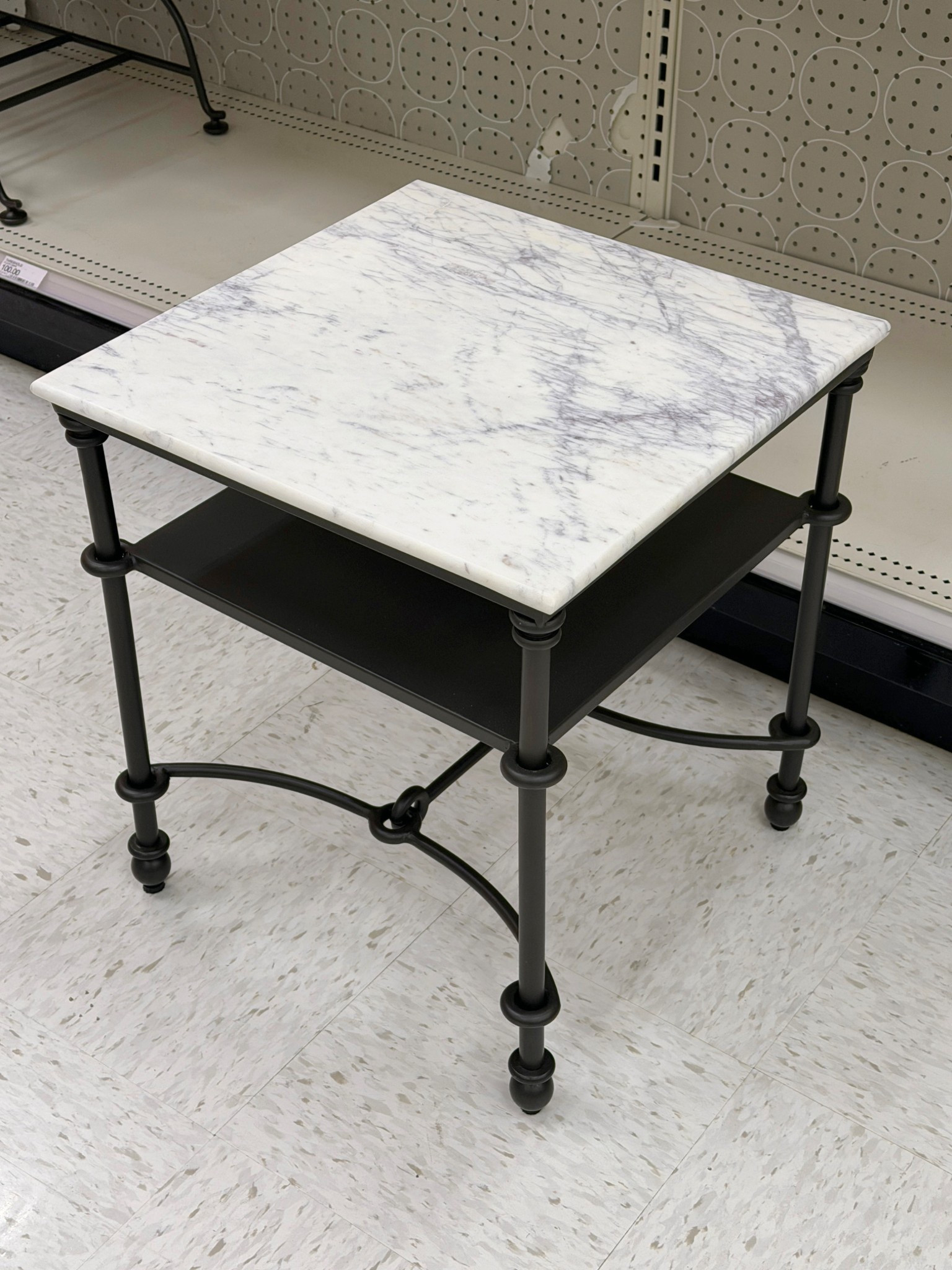 New at Target and such a good one! 🖤 This Metal & Marble Accent Table from Threshold designed with Studio McGee has that high-end, designer-inspired look without the designer price. The white marble top paired with the dark bronze metal frame feels substantial and high quality (yes—it’s heavy in the best way). 🤍I love the added lower shelf for styling books or decor, plus the subtle curved stretcher detail that gives it an elevated, timeless feel. A perfect side or accent table for a polished living room or entryway.✨ Only $150 and definitely a standout find.
#TargetFinds #SideTable #AccentTable 

#LTKHome #LTKGiftGuide