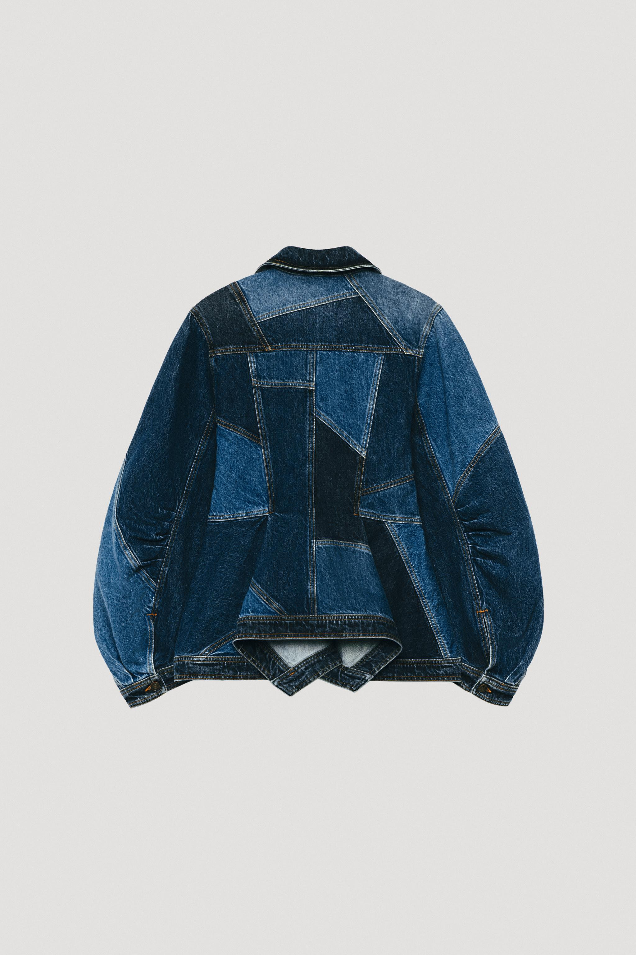LIMITED EDITION PATCHWORK PEPLUM DENIM JACKET | Zara US