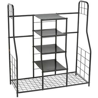 Home-it Black Metal Golf Storage Organizer 236 - The Home Depot | The Home Depot