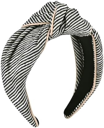Top Knotted Headband for Women Girls, Wide Fashion Headbands with Knot for Women’s Hair, Cute T... | Amazon (US)
