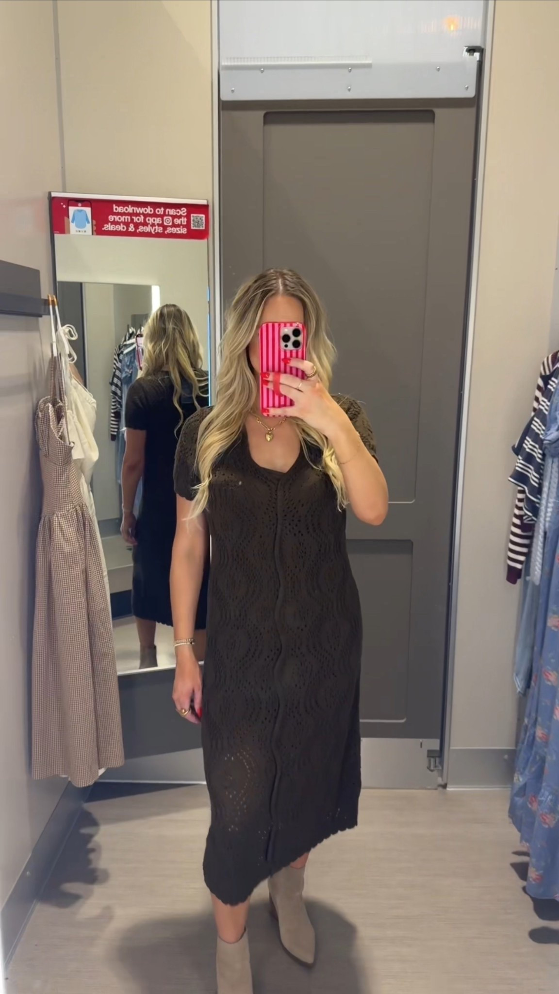 Brown maxi dress // Easter dress // pregnant style // postpartum friendly // target western fashion 