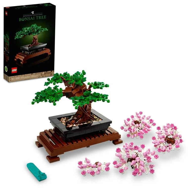LEGO Icons Bonsai Tree Building Set, Features Cherry Blossom Flowers, Adult DIY Plant Model, Crea... | Walmart (US)