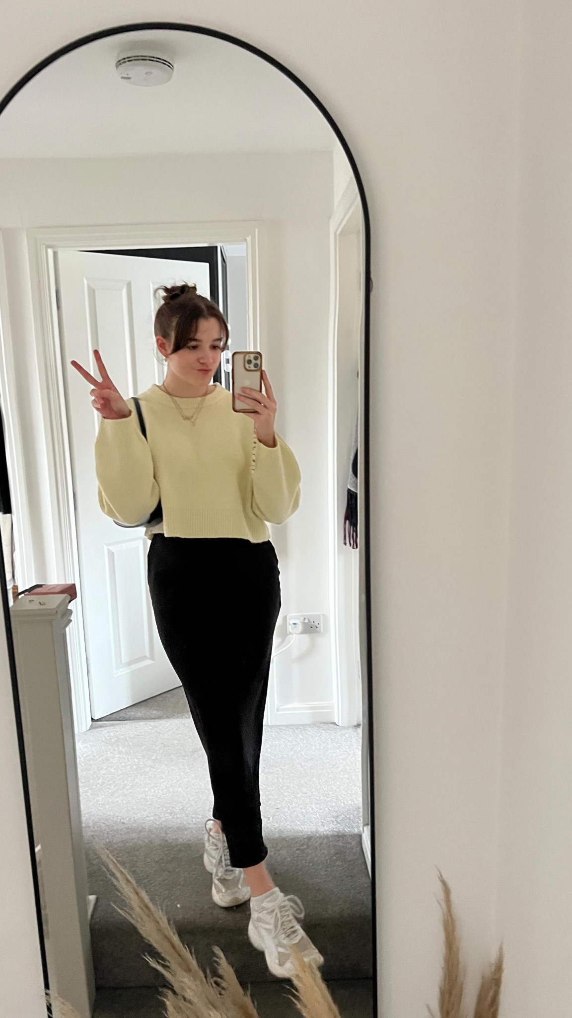 Easy spring outfit ideas day 2 ✨ 

Whoever said you can’t wear black and yellow together was so wrong, I love this outfit so much!! 🥞🖤

With the British weather you need light layers so for me this is great-you could add a cropped tee under the jumper just in case it gets super warm as well!! 

Would you wear this this spring? 🌷 

Yellow jumper, pastel yellow, buttery yellow, cropped jumper, spring knitwear, black satin skirt, midi skirt, easy outfits, spring style 



#LTKstyletip #LTKspring #LTKuk