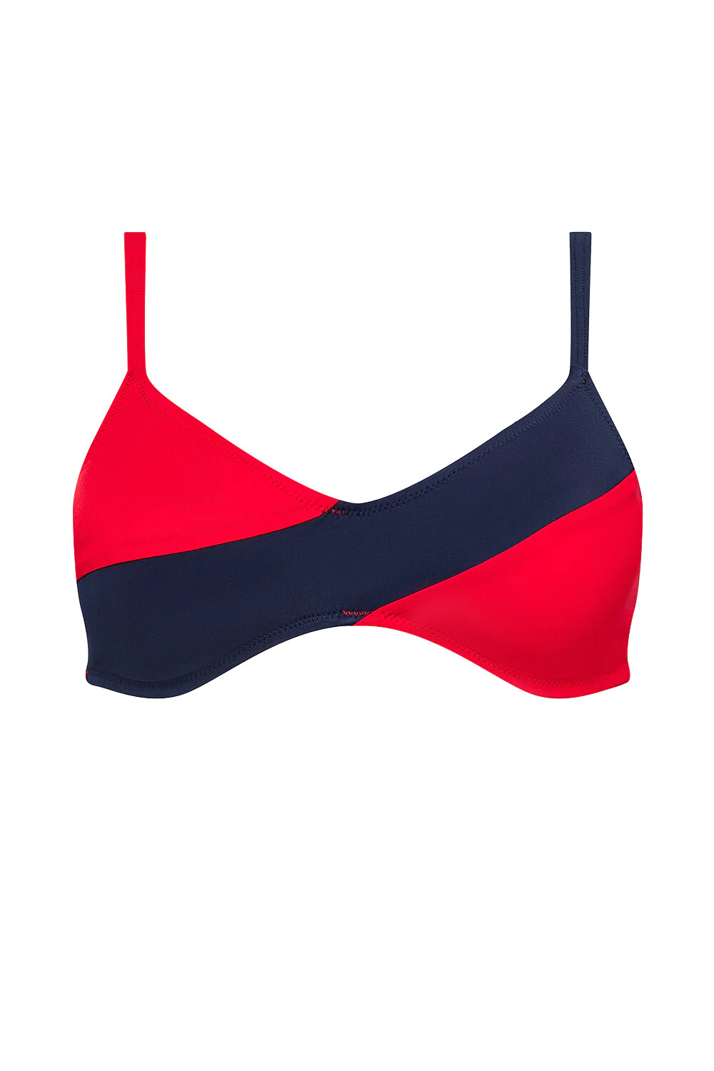The Josie Top in Red & Navy | Over The Moon