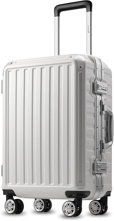 LUGGEX Hard Shell Carry On Luggage with Aluminum Frame - 36L Polycarbonate Zipperless Suitcase - ... | Amazon (US)