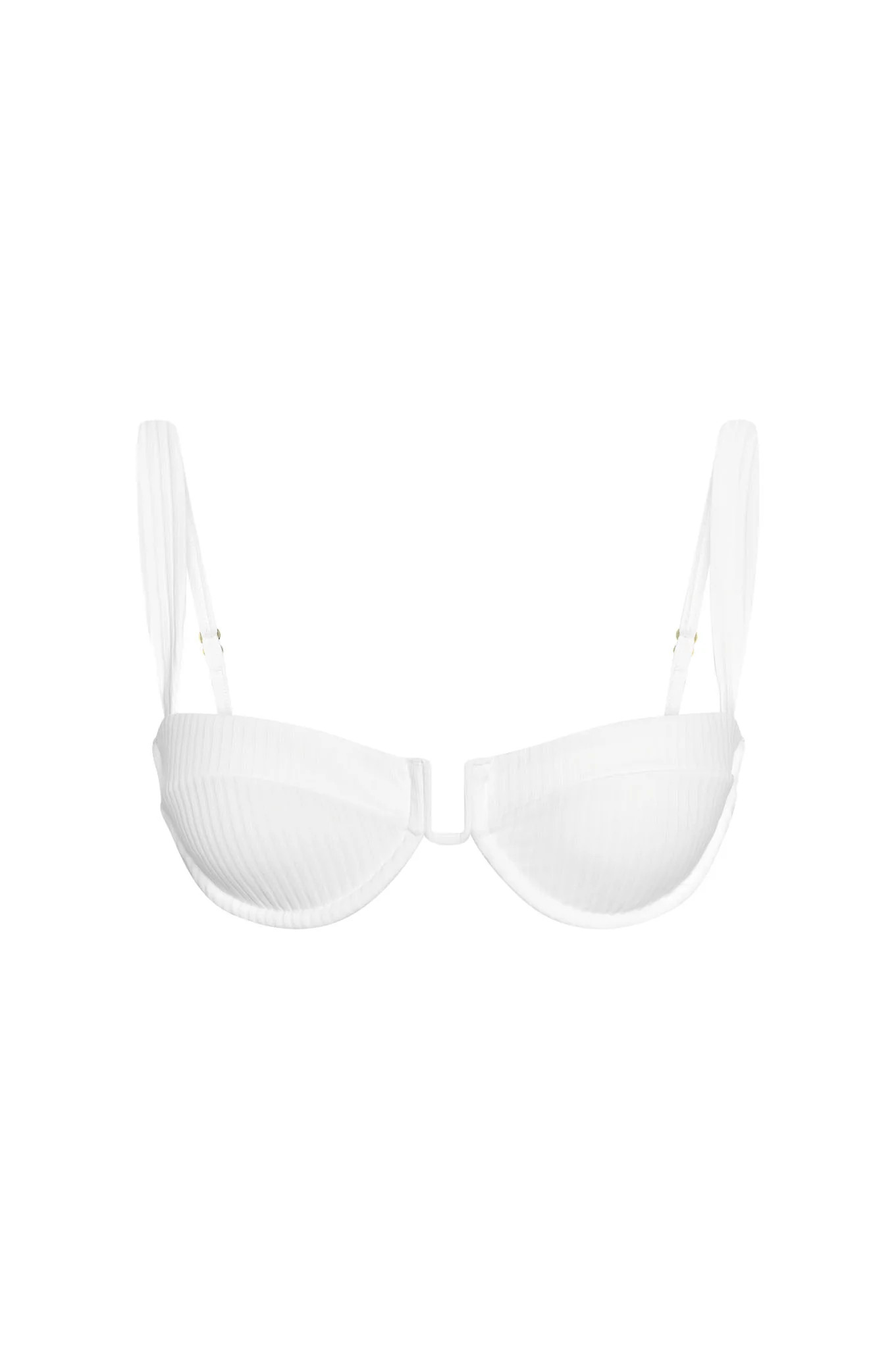 Cala Roja Top - White Rib | Monday Swimwear