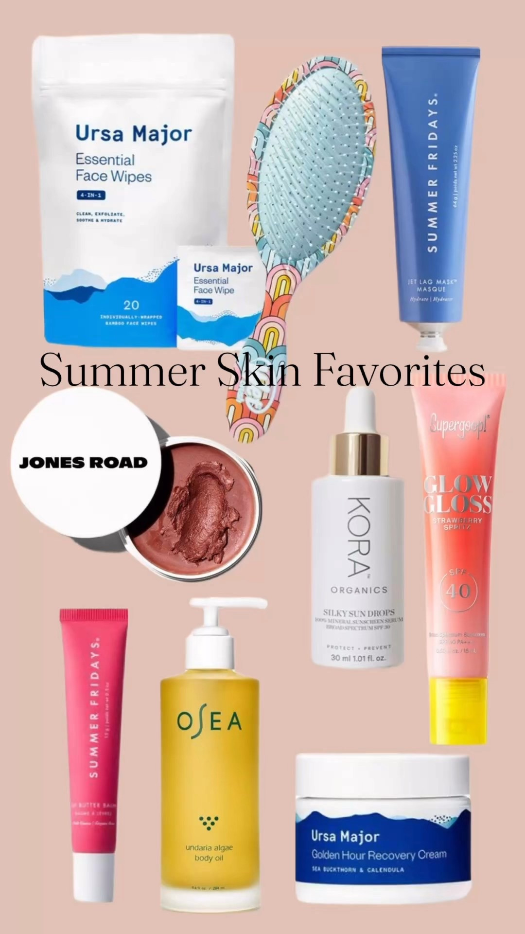Summer skin favorites! I don’t wear a lot of makeup so skincare is huge for me- all of these brands are “clean” & I’ve tried most of them. I live for this body oil, love Ursa Major’s facial products, & these two lip glosses are high on my wish list! Linking a few other products I love, too! #vacation #LTKsustainable #cleanbeauty 

#LTKBeauty #LTKTravel #LTKFindsUnder50