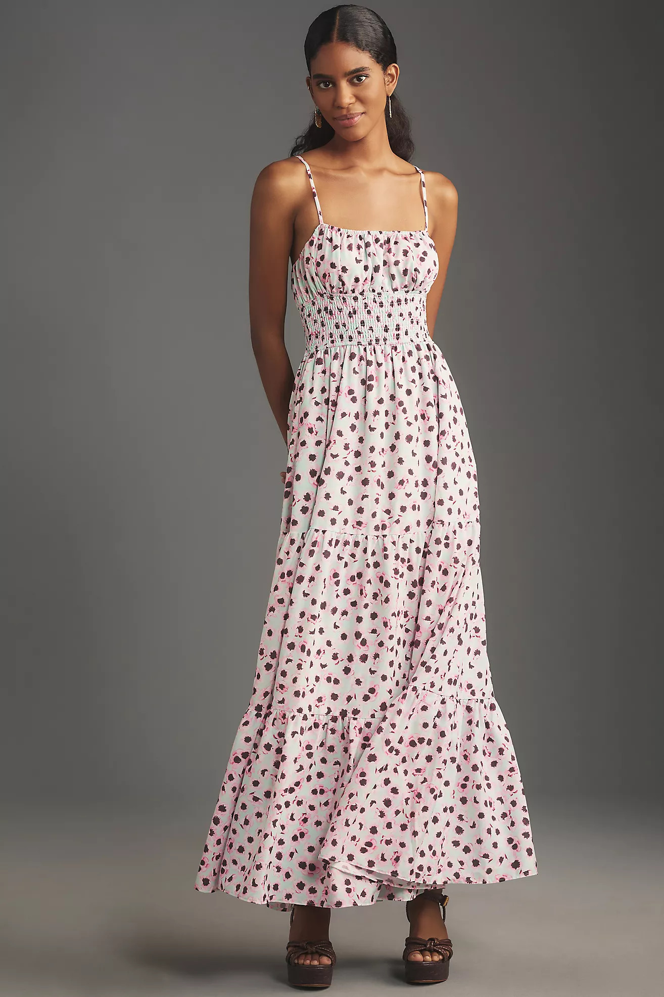 Hutch Sleeveless Square-Neck A-Line Maxi Dress | Anthropologie (US)