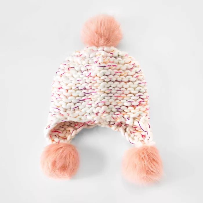 Girls&#39; Handknit Hat - Cat &#38; Jack&#8482; Cream | Target