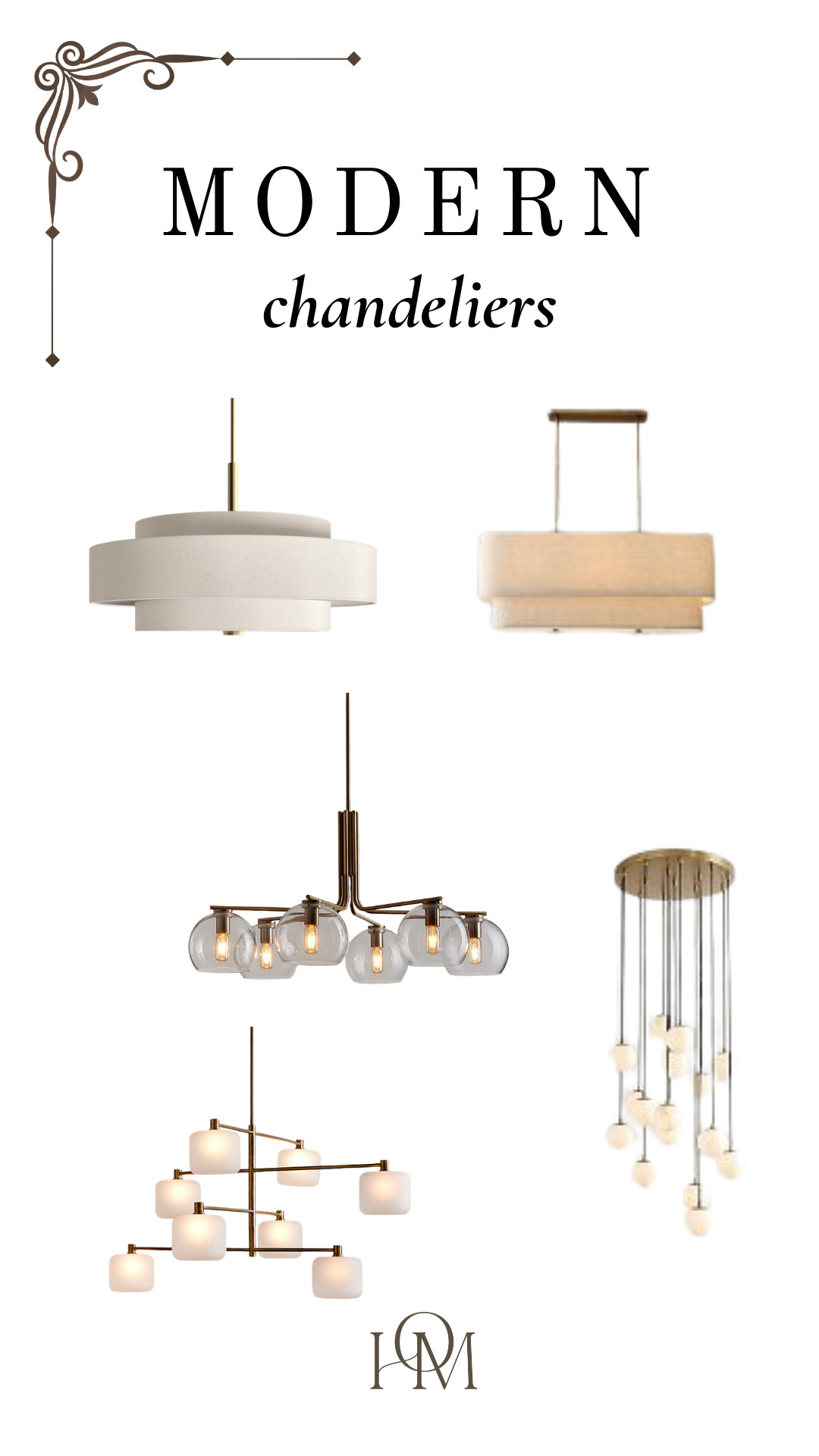 Modern chandeliers to light up your living spaces! 

 #LTKHome
