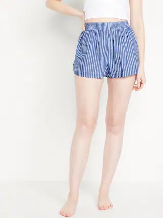 High-Waisted Pajama Boxer -- 2-inch inseam | Old Navy (US)