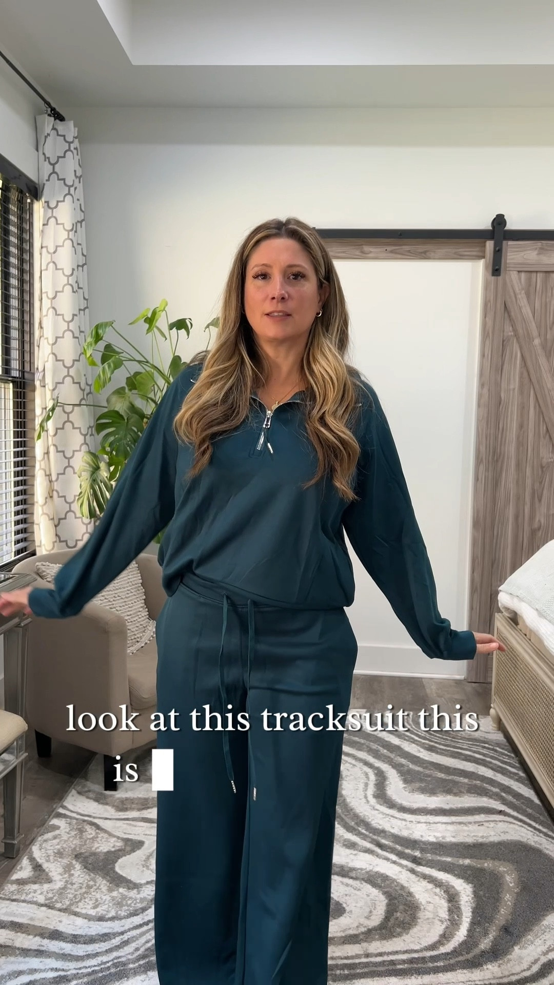 Looking for a comfy set? This is it! The dark green is gorgeous, the collar is a great detail, and it even has real drawstrings. Fits perfectly in a medium!
WFH outfit, remote style, cozy cardigan, winter look, lounge wear, comfy clogs, fashion blogger, mom fit

#LTKSeasonal #LTKFindsUnder50 #LTKU