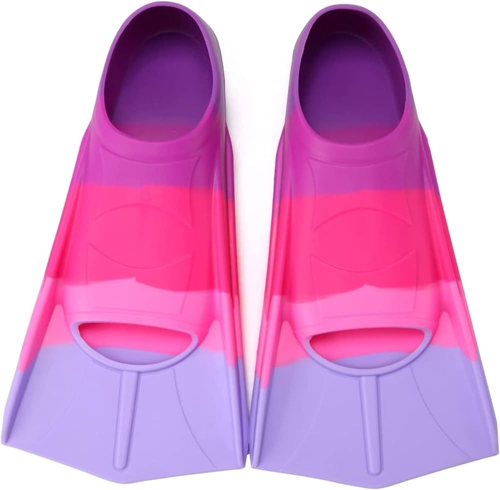 Foyinbet Kids Swim Fins,Short Youth Flippers Swimming Training Fins for Lap Swimming for Children... | Amazon (US)