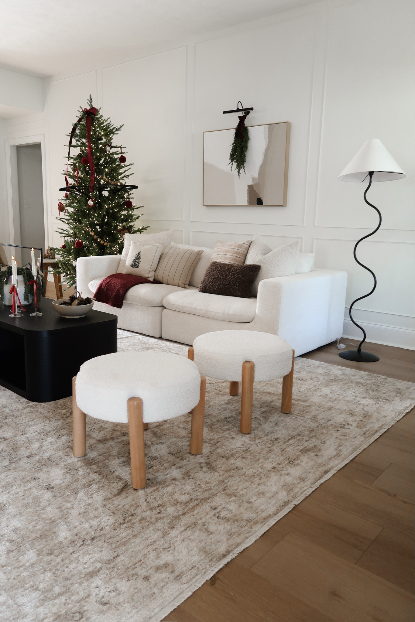 My living room decorated for the Holidays is my faveeee 😍😍  Added more color this year and a few nostalgic touches that put a classic touch to my organic modern vibe!

Organic modern Christmas, class Christmas, decor, target decor Christmas decor, Walmart Christmas decor, Amazon decor. 

#LTKHome #LTKSeasonal #LTKHoliday