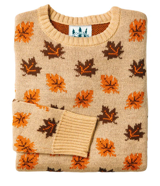 The Big Cozy Leaf Sweater - Tan | Kiel James Patrick