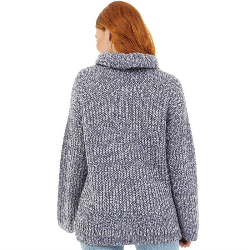 Onfire Womens Cowl Neck Sweater Blue | M and M Direct (UK)
