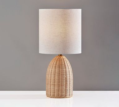 Braxton Rattan Table Lamp (19"-24") | Pottery Barn (US)
