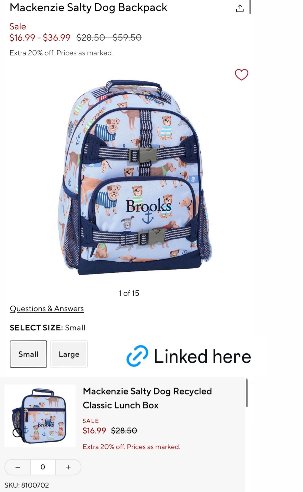 Back to school backpack clearance sale at pottery barn kids 

#LTKKids #LTKSaleAlert #LTKFindsUnder50