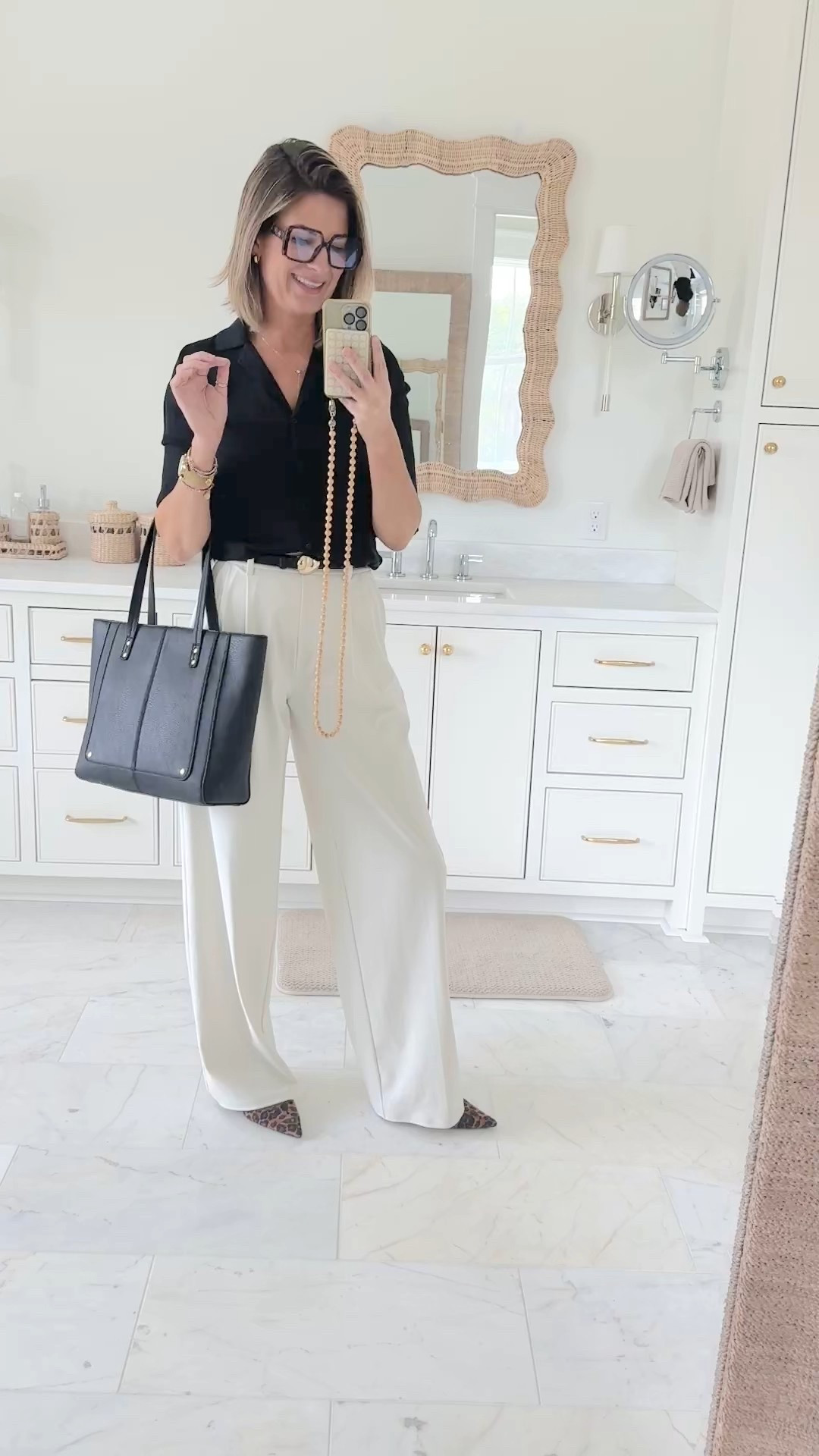 I am 5’11” wearing small tall pants and small shirt. Shoes true to size.  Work outfit. Workwear.  

#LTKTall #LTKSaleAlert #LTKWorkwear