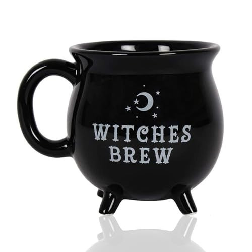 RAISLY Witch Brew Cauldron Coffee Mug 300ml/10oz Ceramic Beverage Mugs, Adorable Sorceress’s Potion Themed Water Cups, All-Season Drinkware, Ideal for Halloween Birthday and Party Presents | Amazon (US)