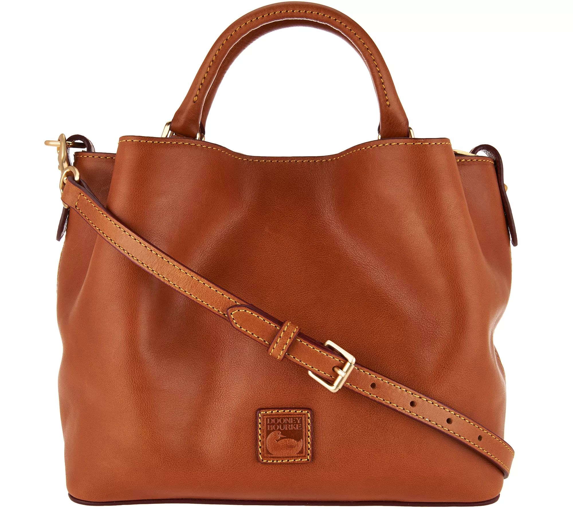 Dooney & Bourke Florentine Small Brenna Satchel Handbag — QVC.com | QVC