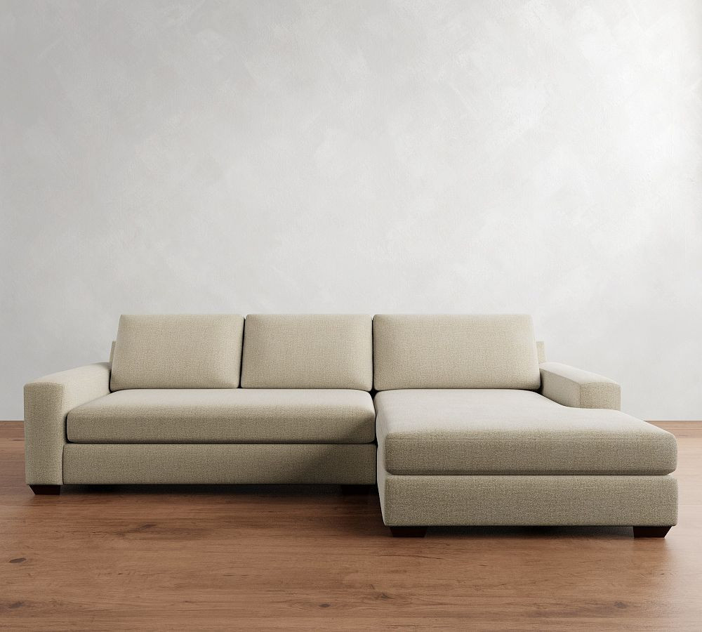 Big Sur Square Arm Chaise Sectional (114"&ndash;156") | Pottery Barn (US)