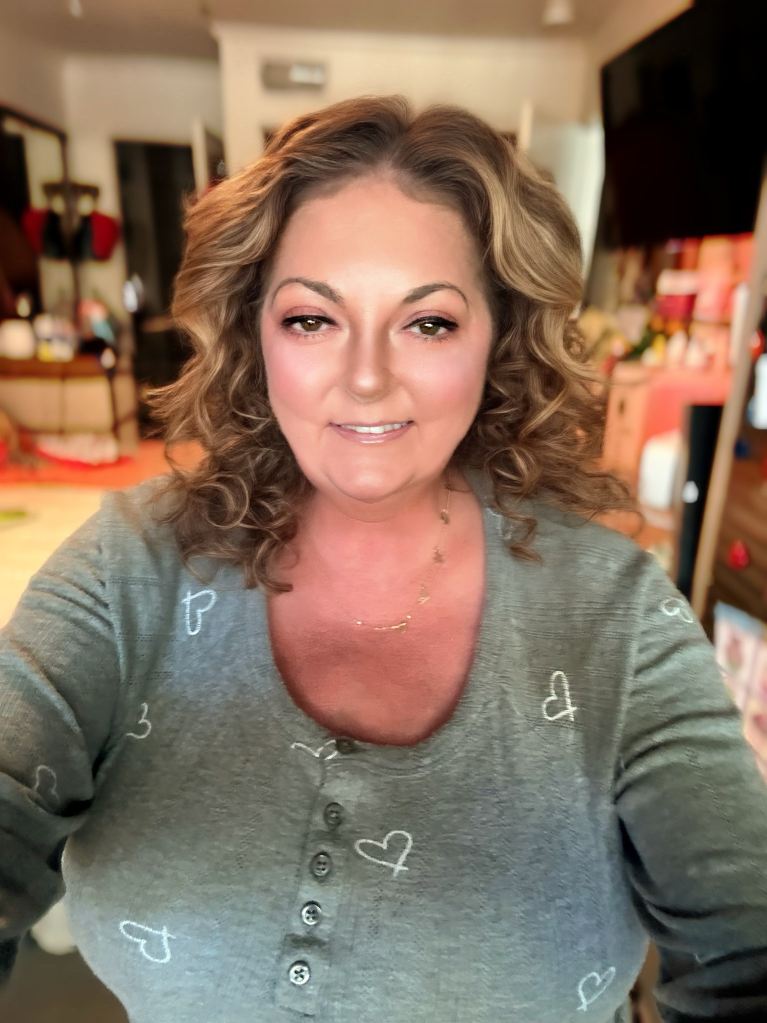 I am still fighting the battle of life, but today I washed my hair, wore it curly, & walked to a dr. appt with mom. 🩷 

#LTKOver40 #LTKdayinmylife #LTKootd