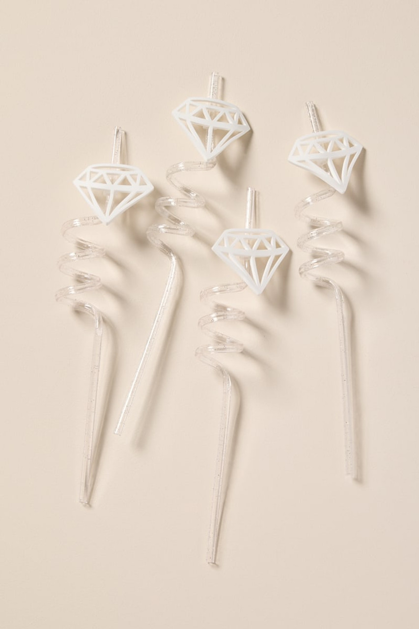 Diamond Curly Straw Set | Francesca's