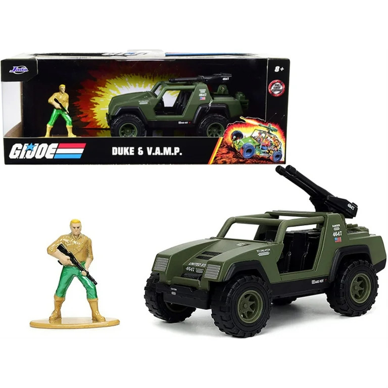 Jada Toys - 1:32 Hollywood Rides Dc with Figure - G.I. Joe Vamp With Duke Figure | Walmart (US)