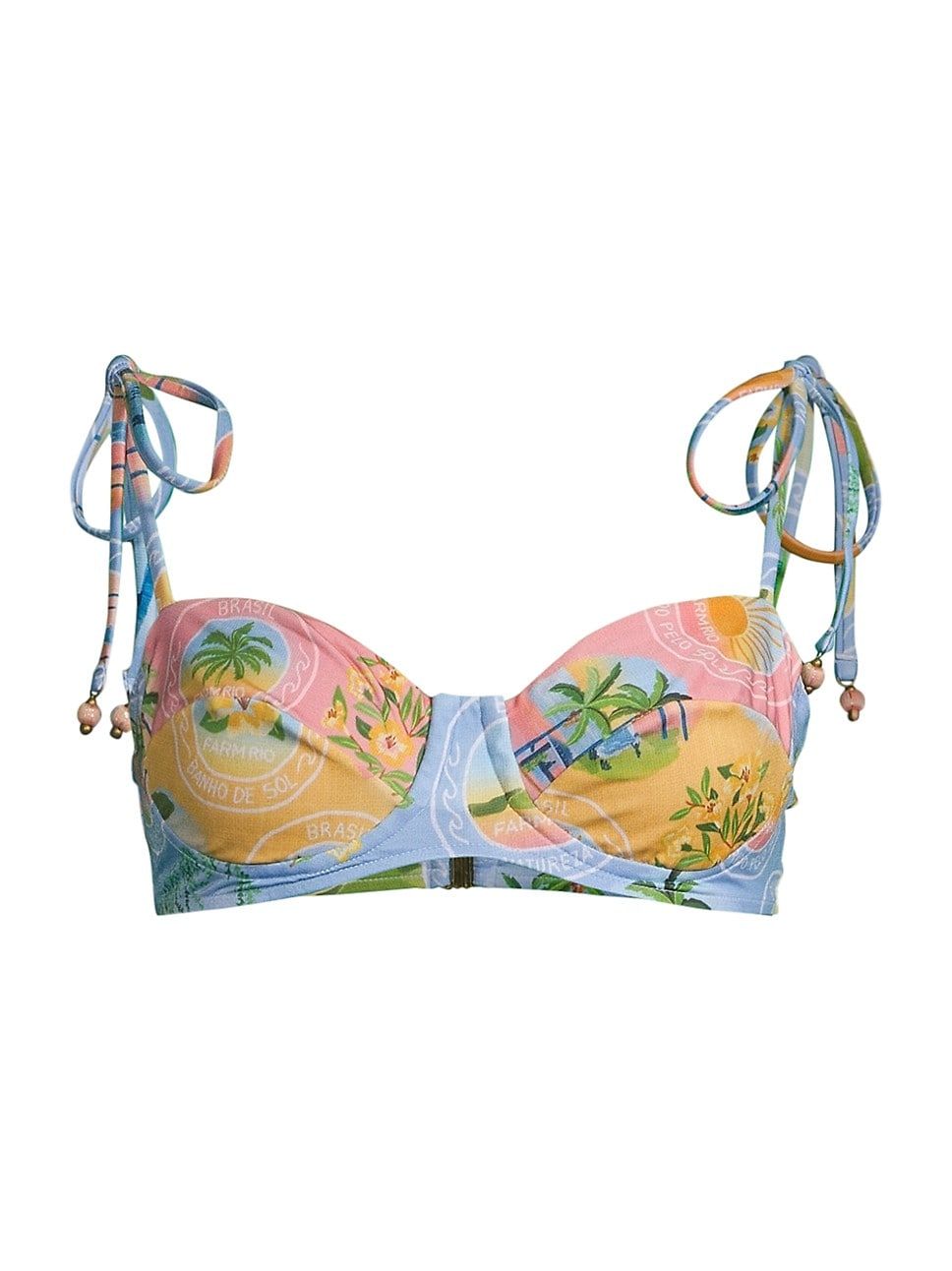 Rio Stamps Bra Bikini Top | Saks Fifth Avenue