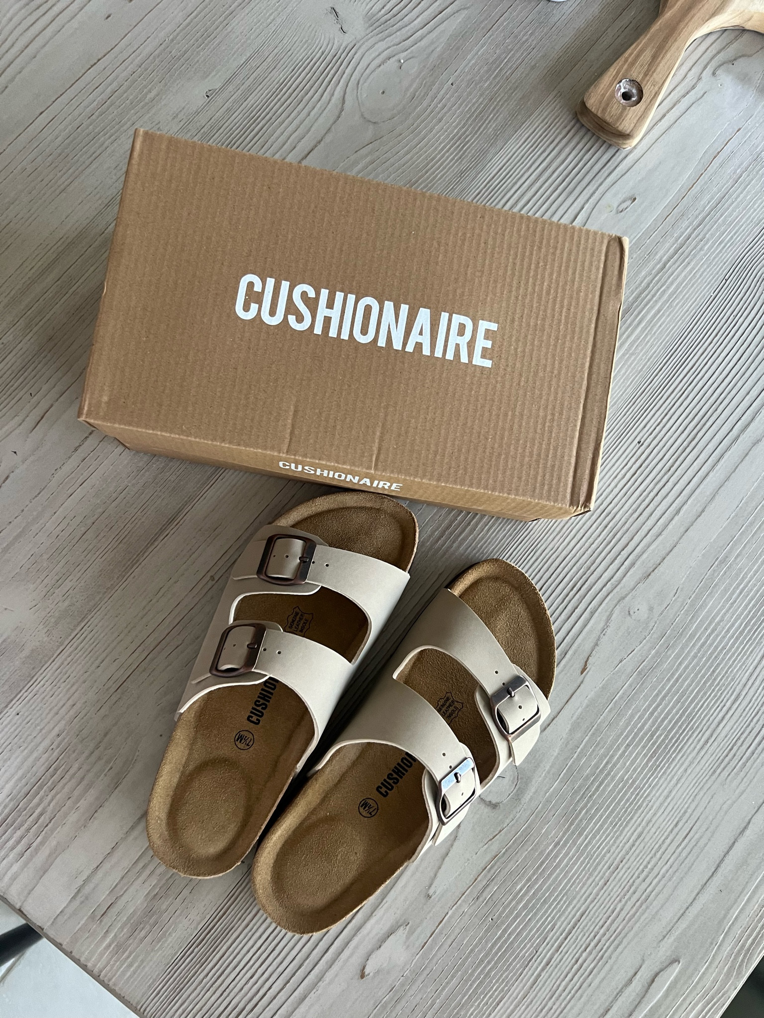 the cutest (and comfiest) Birkenstocks dupe! 

• I ordered the “stone” color in a size 7.5- TTS

Birkenstocks, cushionair, dupe, memory foam, taupe, sandals, double strap, neutral, summer shoe

#LTKOver40 #LTKSaleAlert #LTKShoeCrush