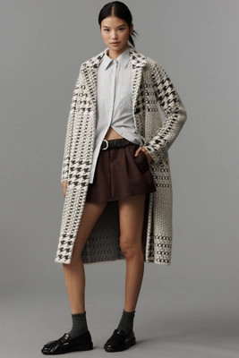 NVLT Knit Button-Front Coat | Anthropologie (US)