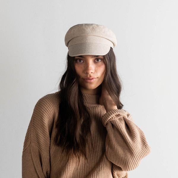 Linen Newsboy Cap | Gigi Pip